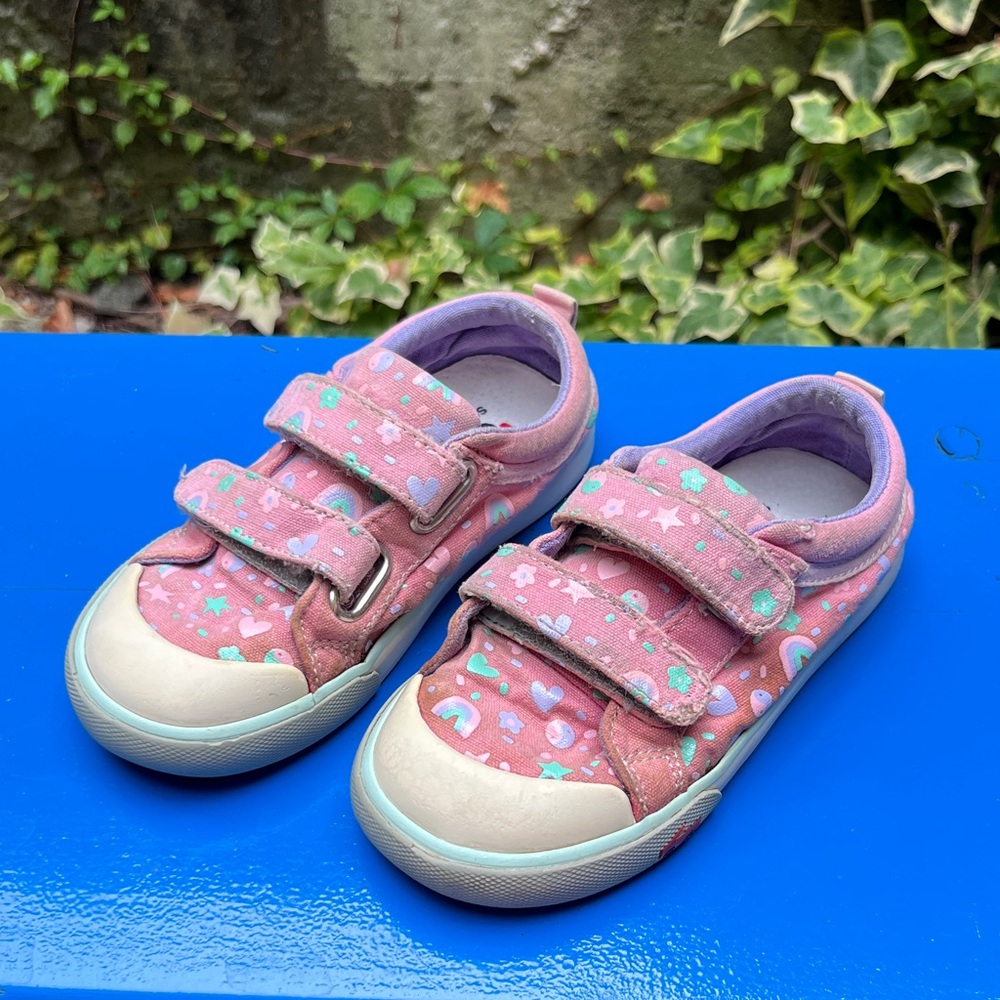 See Kai Run Pink Kids Sneakers - Robyne - Size Toddler 11 Euro 29